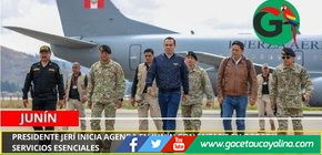 Presidente Jerí inicia agenda en Junín con énfasis en obras y servicios esenciales.