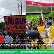 Fieles realizan la “Gran Marcha para Jesús” pese a intensa lluvia en Pucallpa.