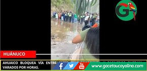 Huaico bloquea vía entre Ambo y Huancachupa y pasajeros quedan varados por horas.