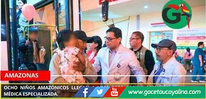 Ocho niños amazónicos llegan a Lima para recibir atención médica especializada.