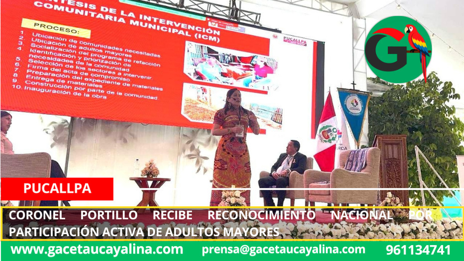 Coronel Portillo recibe reconocimiento nacional por participación activa de adultos mayores