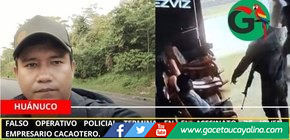 Falso operativo policial termina en el asesinato de joven empresario cacaotero.