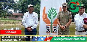 Soldados de Ucayali se capacitan en acuicultura y sistemas agroforestales.
