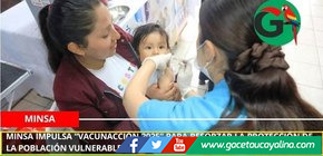Minsa impulsa “VacunAcción 2025” para reforzar la protección de la población vulnerable.