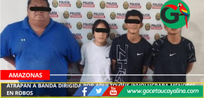 Atrapan a banda dirigida por adulto que involucraba menores en robos