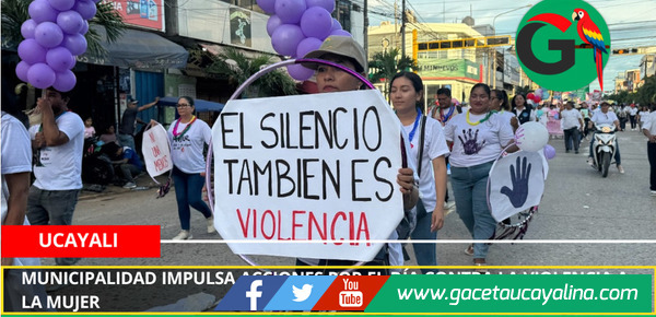 Municipalidad impulsa acciones por el Día contra la Violencia a la Mujer