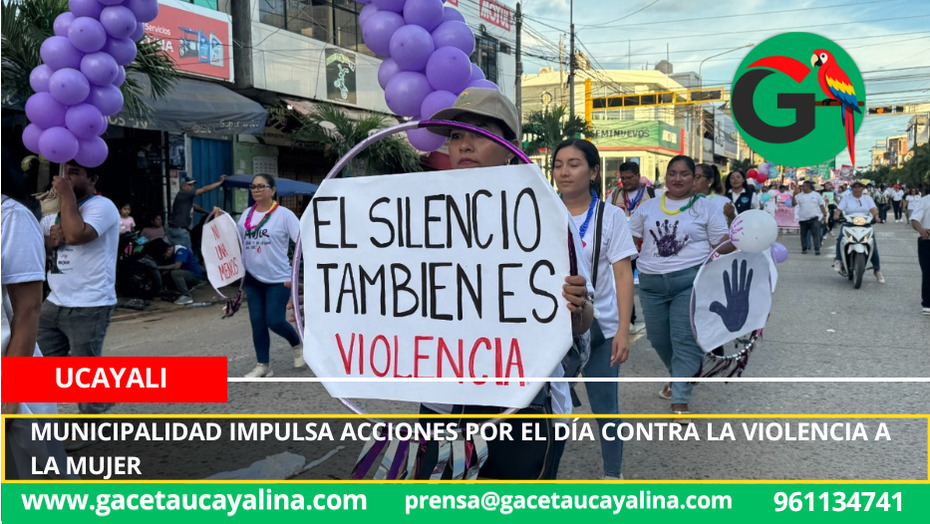 Municipalidad impulsa acciones por el Día contra la Violencia a la Mujer
