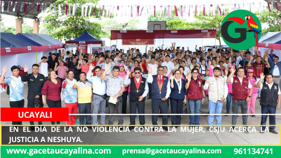 En el Día de la No Violencia contra la Mujer, CSJU acerca la justicia a Neshuya.