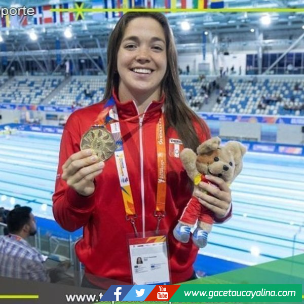 Rafaela Fernandini se corona campeona bolivariana y lidera cosecha de medallas en la natación