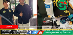 Detienen a hombre que ofrecía quiropraxia sin título ni autorización en San Sebastián, Cusco.