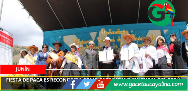 Fiesta de Paca es reconocida como Patrimonio Cultural del Perú