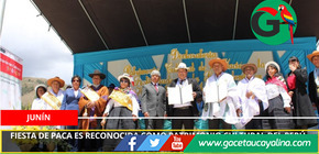 Fiesta de Paca es reconocida como Patrimonio Cultural del Perú
