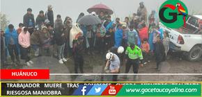 Trabajador muere tras romperse cuerda mientras realizaba riesgosa maniobra.