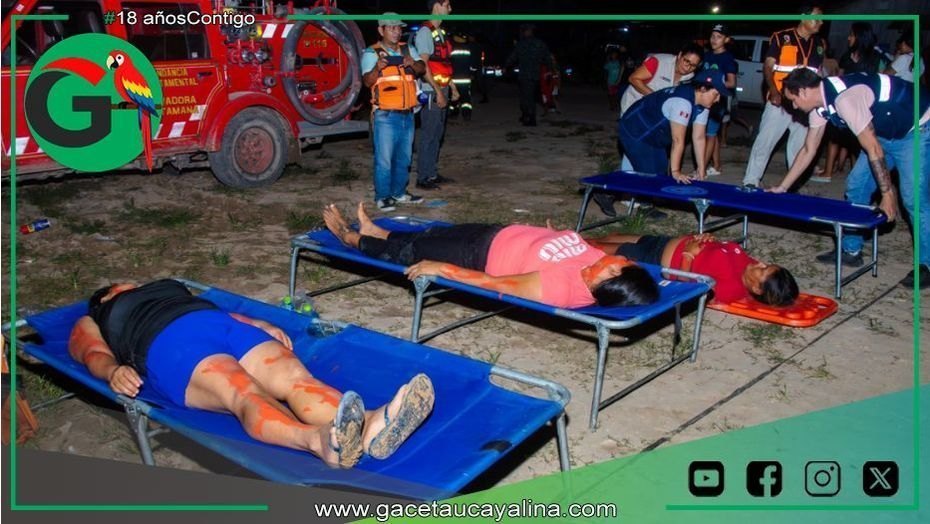 Contamana refuerza prevención y respuesta ante desastres con simulacro nacional