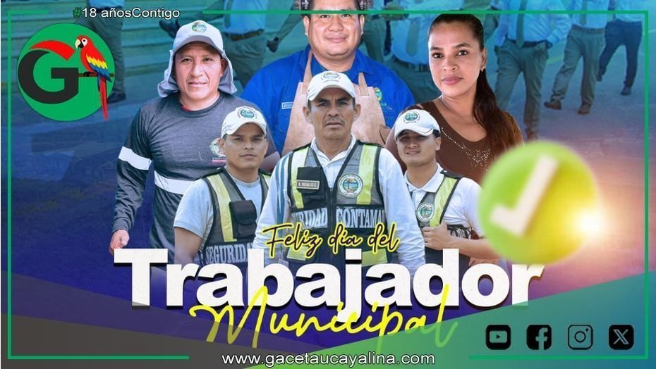 Servidores municipales de Contamana son destacados por su aporte al desarrollo provincial