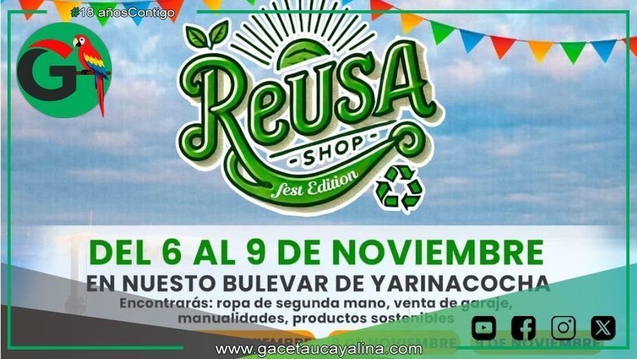 Yarinacocha impulsa feria ecológica con reciclaje, reutilización y conciencia ciudadana