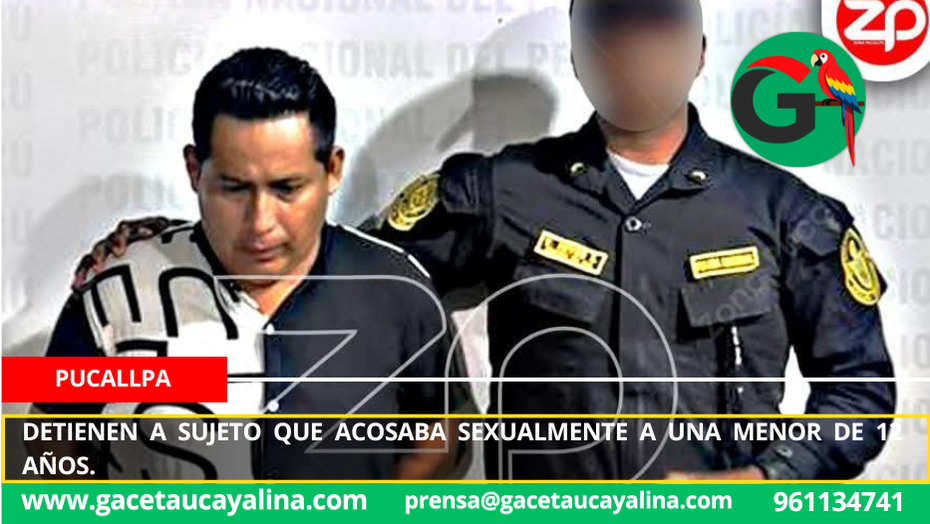 Detienen a sujeto que acosaba sexualmente a una menor de 12 años.