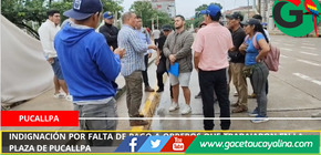 Crisis laboral en Pucallpa: remodelación de la plaza deja a obreros impagos