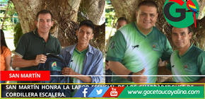 San Martín honra la labor esencial de los guardaparques de Cordillera Escalera.
