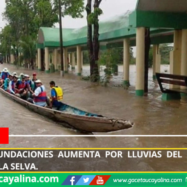 Riesgo de inundaciones aumenta por lluvias del 10 al 12 de diciembre en la selva.