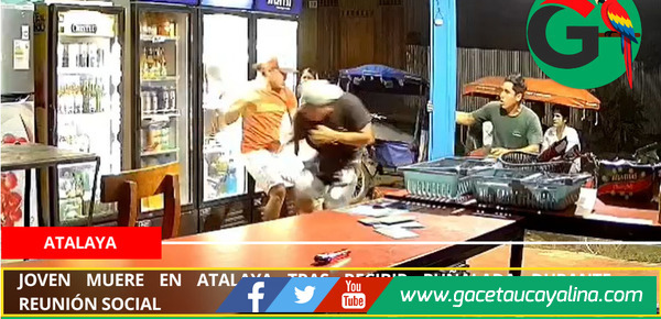 Joven muere en Atalaya tras recibir puñalada durante reunión social