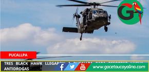 Tres Black Hawk llegaron a Pucallpa para reforzar lucha antidrogas