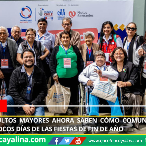 Midis: usuarios de Pensión 65 terminan curso donde aprendieron a realizar videollamadas en vísperas de la Navidad y Año Nuevo