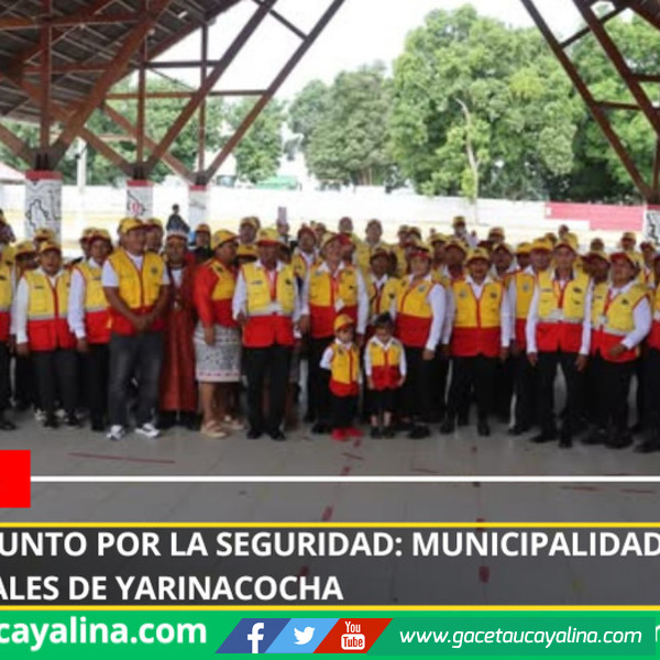 Juntas Vecinales reciben homenaje por su compromiso con la prevención del delito en Yarinacocha
