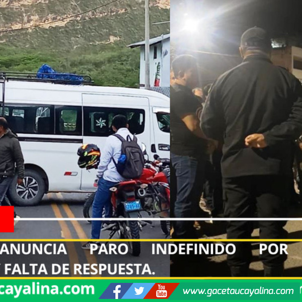 Amazonas anuncia paro indefinido por carreteras colapsadas y falta de respuesta.