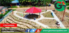 Espacio lúdico del A.H. 8 de Mayo alcanza 99 por ciento en Contamana