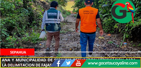 Inician trabajos de delimitación de faja marginal en ríos Sepahua y Urubamba