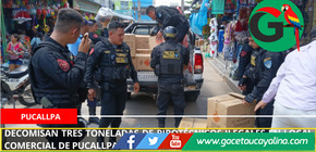 Decomisan tres toneladas de pirotécnicos ilegales en local comercial de Pucallpa