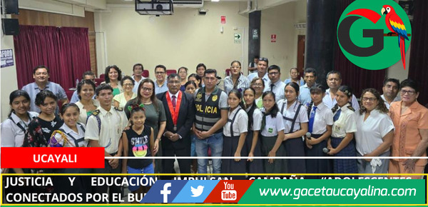 Justicia y educación impulsan campaña “Adolescentes Conectados por el Buen Vivir” en Ucayali.