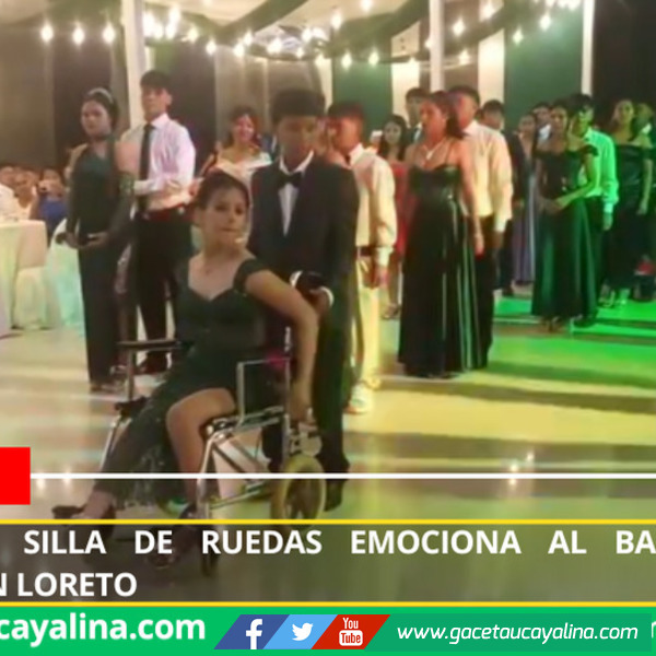 Jovencita en silla de ruedas emociona al bailar en promoción en Loreto