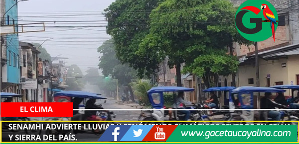 Senamhi advierte lluvias y fenómenos climáticos severos en Selva y sierra del país.
