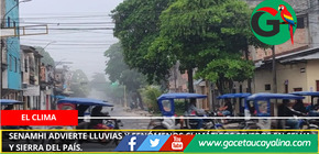 Senamhi advierte lluvias y fenómenos climáticos severos en Selva y sierra del país.