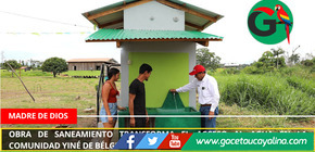Obra de saneamiento transforma el acceso al agua en la comunidad yiné de Bélgica en Madre de Dios.