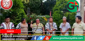 Pueblos Ashaninkas advierten bloqueo total del Urubamba ante abandono estatal.