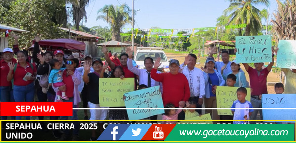 Sepahua cierra 2025 con avances y apuesta por un 2026 unido