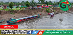 Rutas Fluviales garantizó transporte escolar seguro a estudiantes ribereños de Sepahua