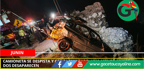 Trágico accidente en la Carretera Central deja una menor fallecida y dos desaparecidos