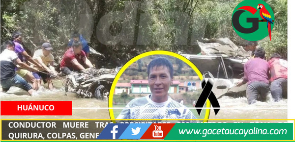 Conductor muere tras precipitarse 200 metros en zona de Quirura, Colpas, generando conmoción en Yamor.