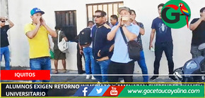 Alumnos exigen retorno inmediato y amenazan suspender examen universitario.