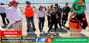 Municipalidad coordina acciones para mitigar riesgo de inundaciones en Pucallpa