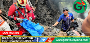 Joven herido en accidente de camión cisterna en Tocache sigue con pronóstico reservado