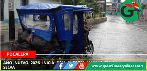 Año Nuevo 2026 inicia con fuertes lluvias en la Selva