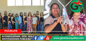 Acondicionan dos aulas para fortalecer el aprendizaje en instituciones públicas en Coronel Portillo