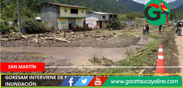 Goresam interviene de emergencia en Aguas Verdes tras severa inundación.