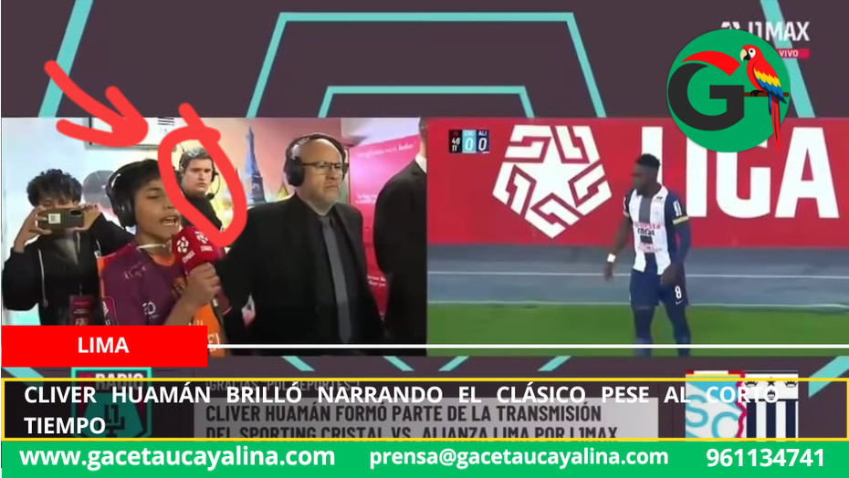 Cliver Huamán brilló narrando el clásico pese al corto tiempo
