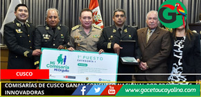 Comisarías de Cusco ganan concurso nacional por propuestas innovadoras.